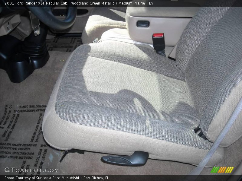 Woodland Green Metallic / Medium Prairie Tan 2001 Ford Ranger XLT Regular Cab