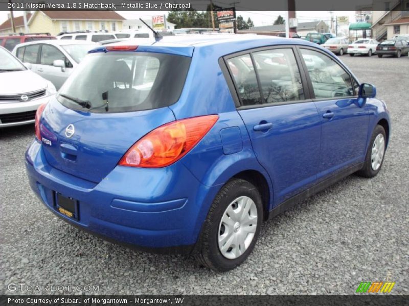 Metallic Blue / Charcoal 2011 Nissan Versa 1.8 S Hatchback