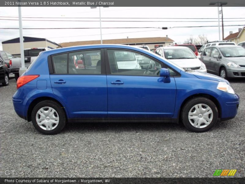 Metallic Blue / Charcoal 2011 Nissan Versa 1.8 S Hatchback