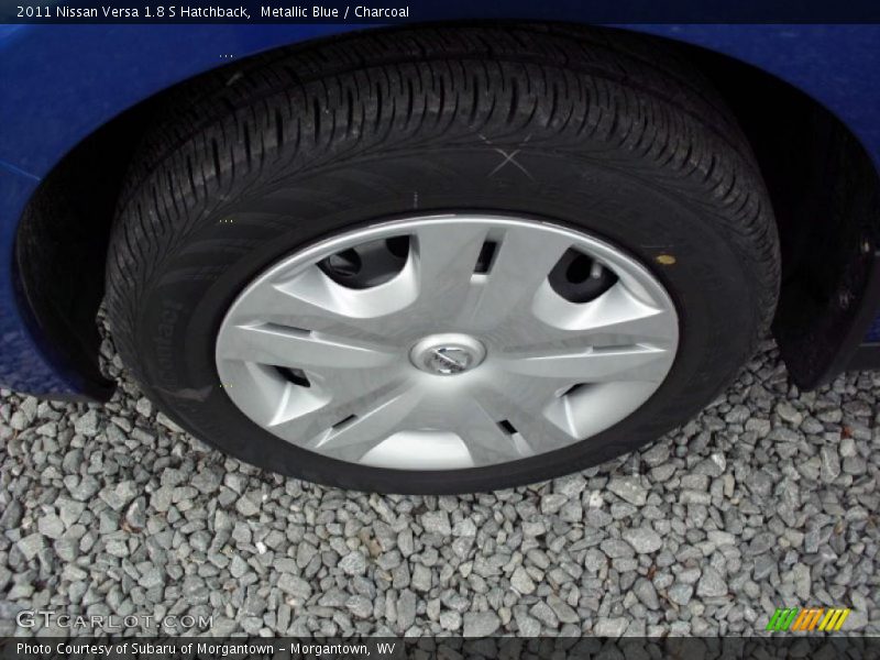 Metallic Blue / Charcoal 2011 Nissan Versa 1.8 S Hatchback