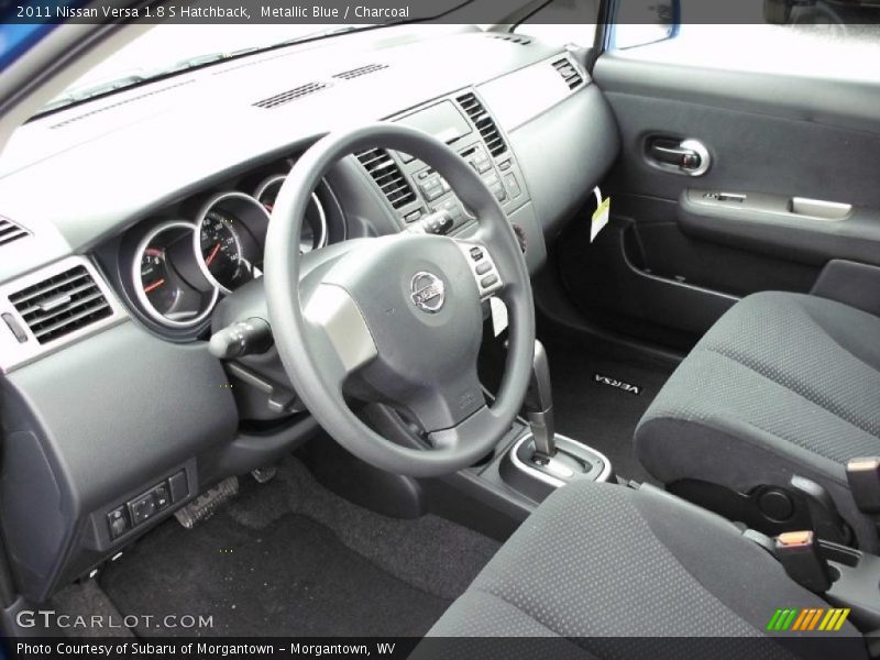 Metallic Blue / Charcoal 2011 Nissan Versa 1.8 S Hatchback