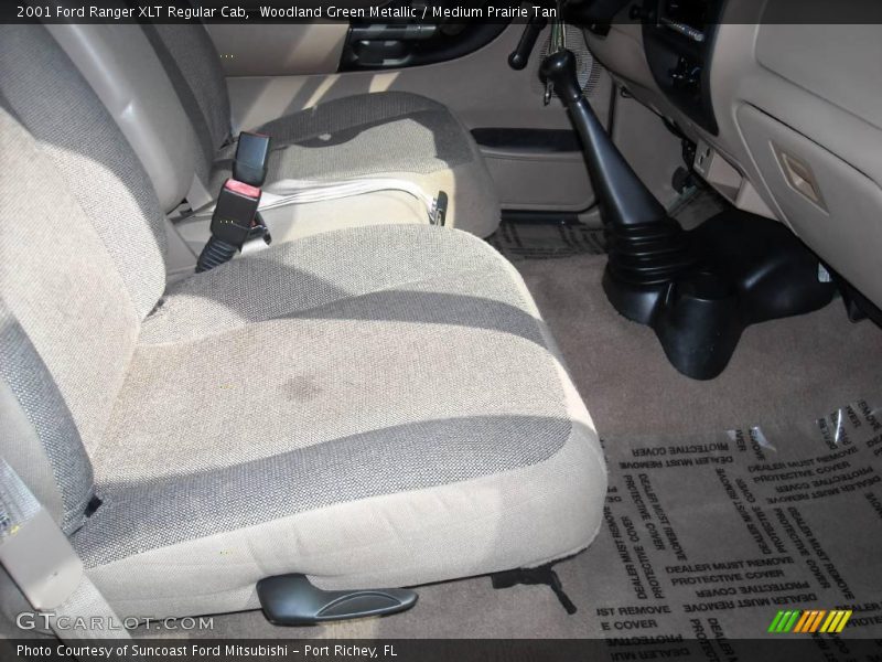 Woodland Green Metallic / Medium Prairie Tan 2001 Ford Ranger XLT Regular Cab