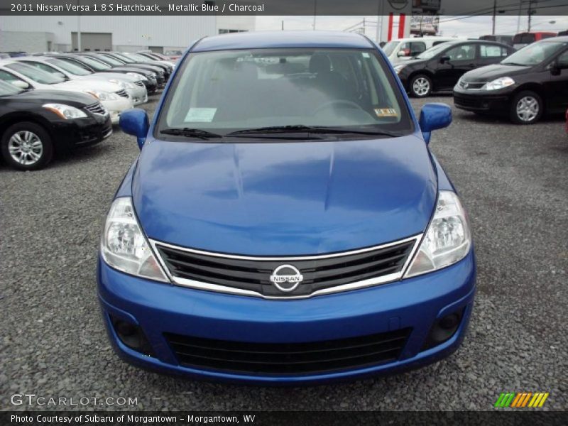 Metallic Blue / Charcoal 2011 Nissan Versa 1.8 S Hatchback