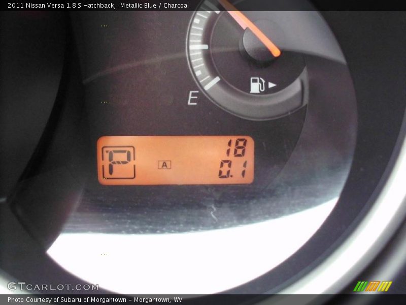 Metallic Blue / Charcoal 2011 Nissan Versa 1.8 S Hatchback