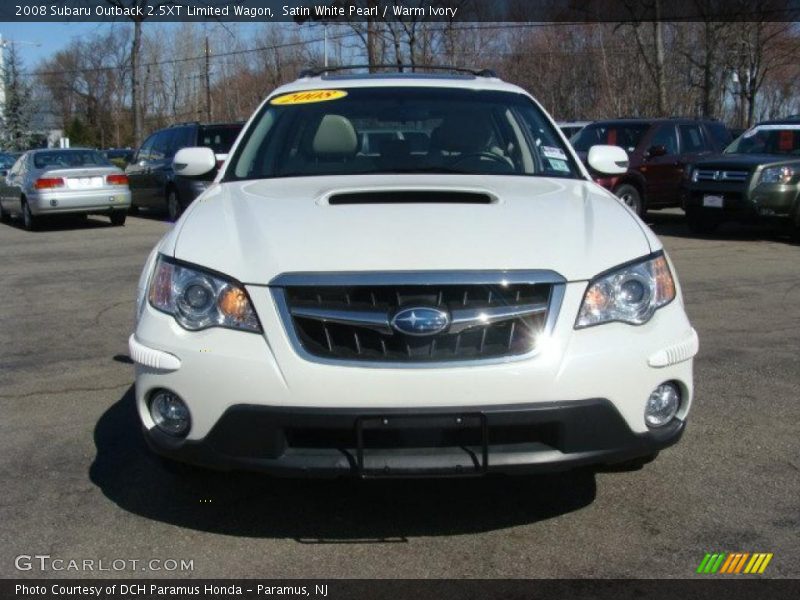 Satin White Pearl / Warm Ivory 2008 Subaru Outback 2.5XT Limited Wagon