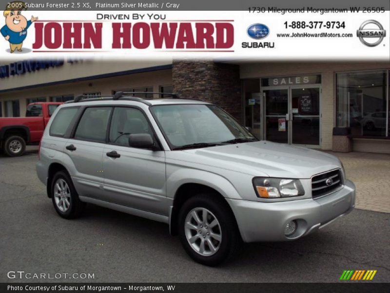 Platinum Silver Metallic / Gray 2005 Subaru Forester 2.5 XS