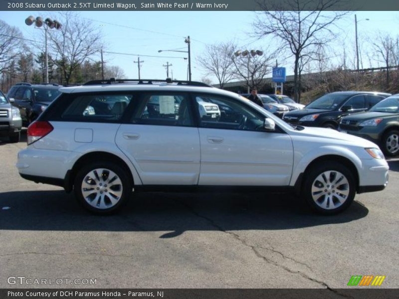 Satin White Pearl / Warm Ivory 2008 Subaru Outback 2.5XT Limited Wagon
