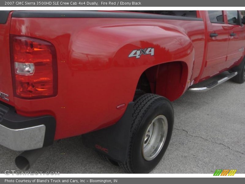 Fire Red / Ebony Black 2007 GMC Sierra 3500HD SLE Crew Cab 4x4 Dually