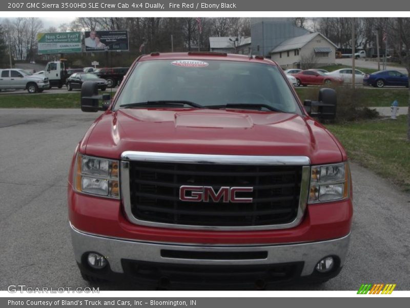 Fire Red / Ebony Black 2007 GMC Sierra 3500HD SLE Crew Cab 4x4 Dually