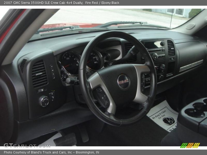 Fire Red / Ebony Black 2007 GMC Sierra 3500HD SLE Crew Cab 4x4 Dually