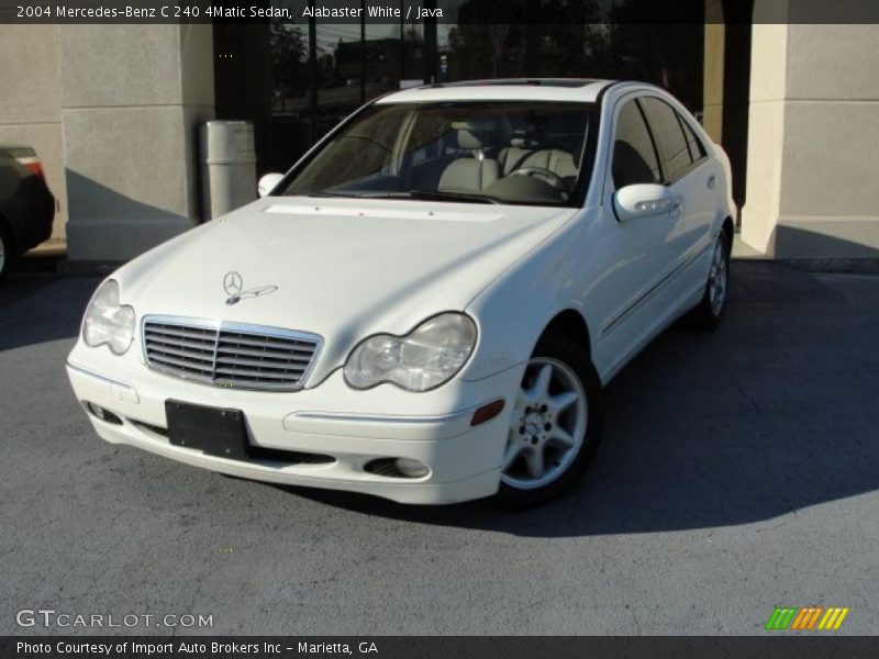 Alabaster White / Java 2004 Mercedes-Benz C 240 4Matic Sedan