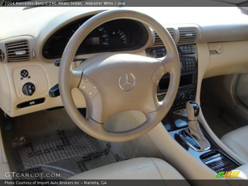 Alabaster White / Java 2004 Mercedes-Benz C 240 4Matic Sedan