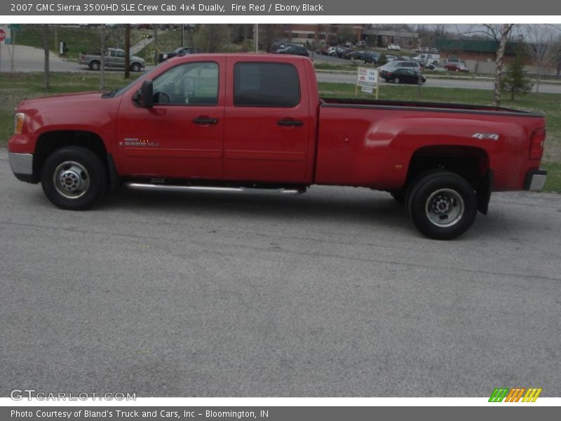 Fire Red / Ebony Black 2007 GMC Sierra 3500HD SLE Crew Cab 4x4 Dually