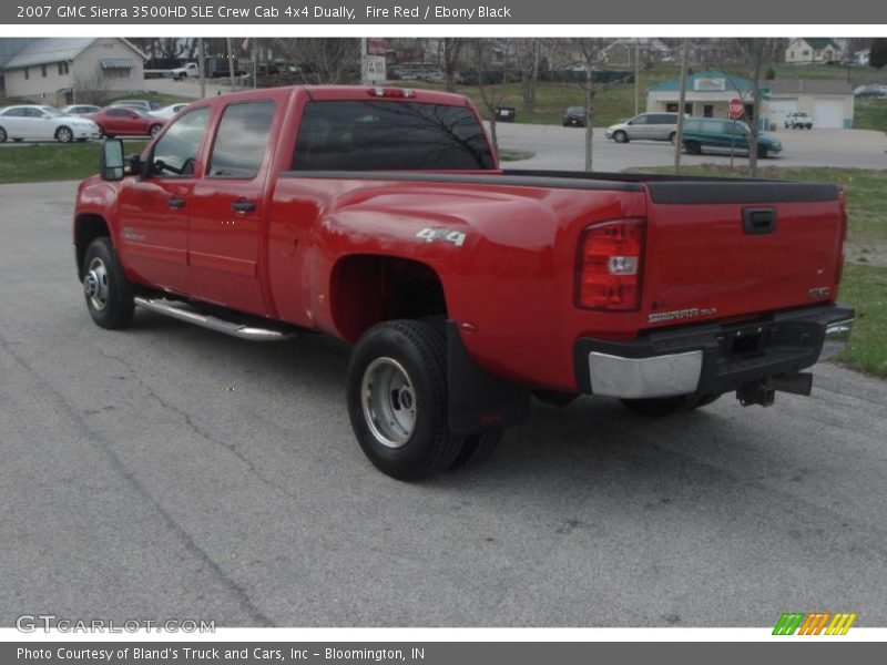 Fire Red / Ebony Black 2007 GMC Sierra 3500HD SLE Crew Cab 4x4 Dually