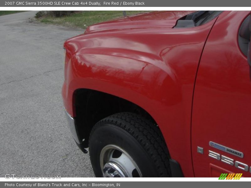 Fire Red / Ebony Black 2007 GMC Sierra 3500HD SLE Crew Cab 4x4 Dually