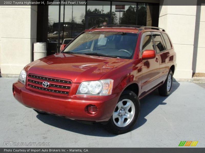Sundown Red Pearl / Ivory 2002 Toyota Highlander I4