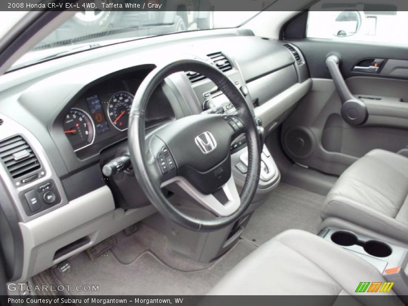 Taffeta White / Gray 2008 Honda CR-V EX-L 4WD