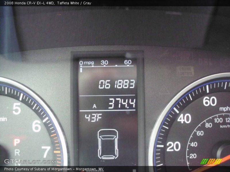 Taffeta White / Gray 2008 Honda CR-V EX-L 4WD