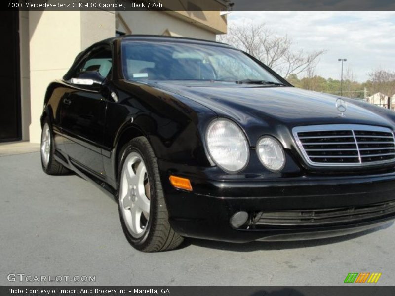 Black / Ash 2003 Mercedes-Benz CLK 430 Cabriolet