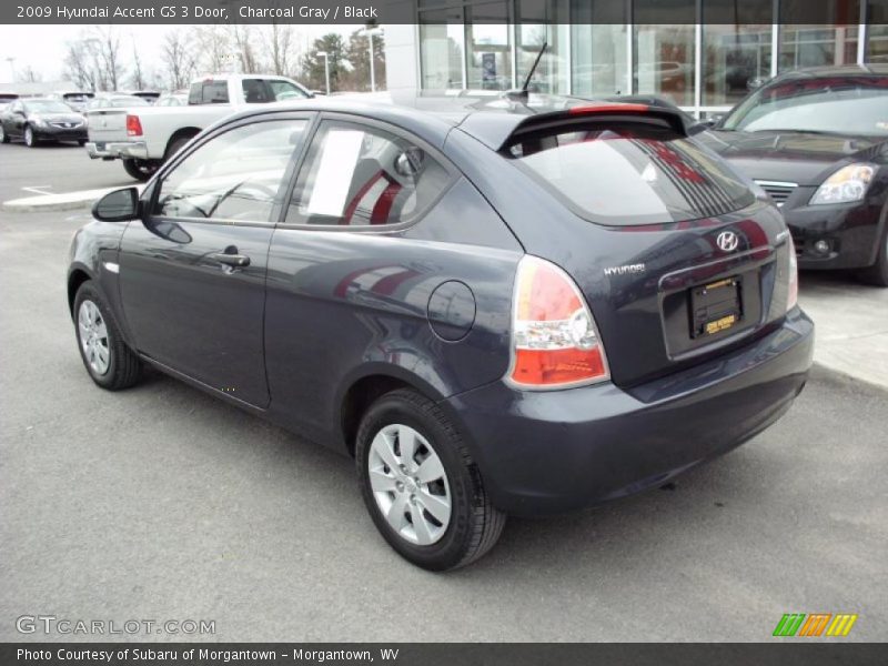 Charcoal Gray / Black 2009 Hyundai Accent GS 3 Door