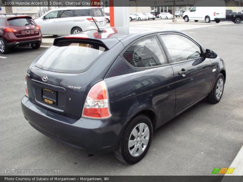 Charcoal Gray / Black 2009 Hyundai Accent GS 3 Door