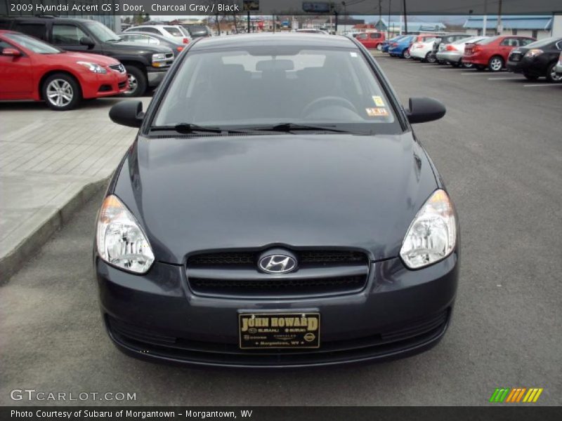 Charcoal Gray / Black 2009 Hyundai Accent GS 3 Door