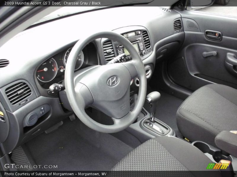 Black Interior - 2009 Accent GS 3 Door 