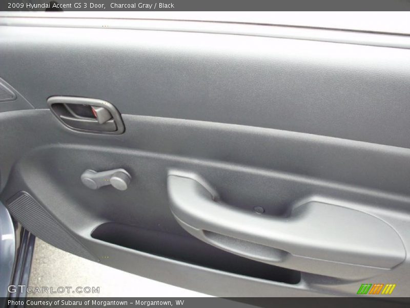 Charcoal Gray / Black 2009 Hyundai Accent GS 3 Door