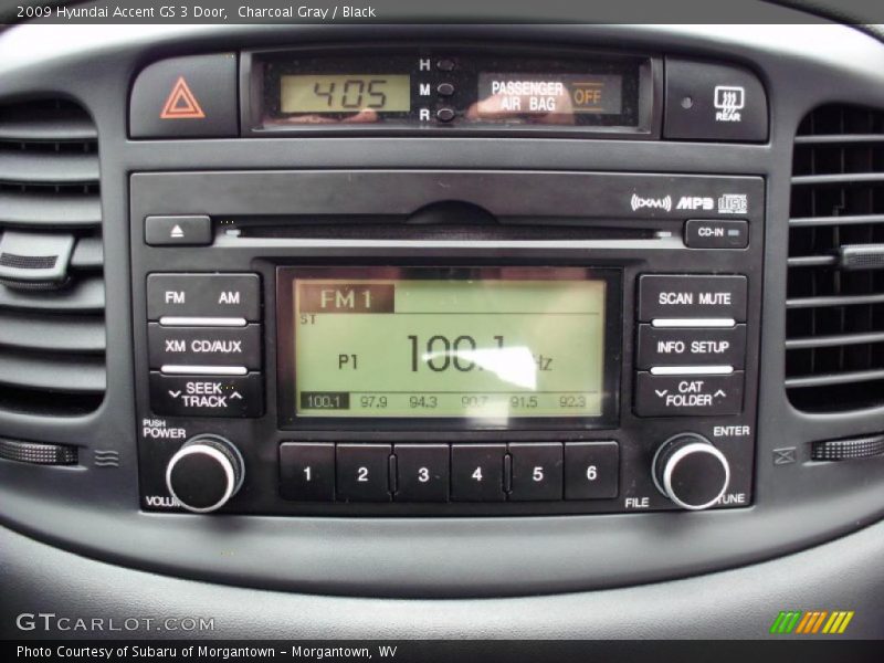 Controls of 2009 Accent GS 3 Door