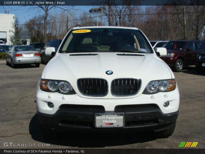 Alpine White / Beige 2006 BMW X5 3.0i