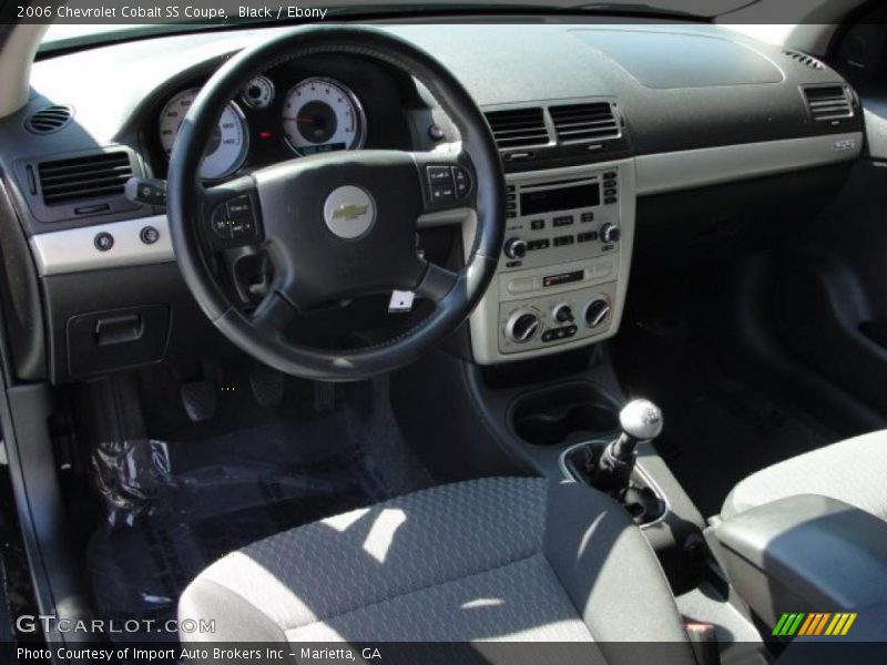 Ebony Interior - 2006 Cobalt SS Coupe 