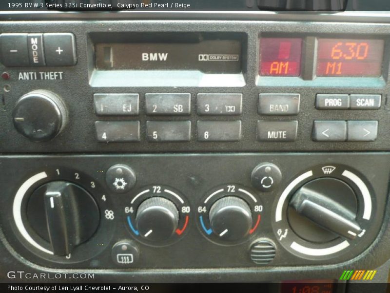 Controls of 1995 3 Series 325i Convertible