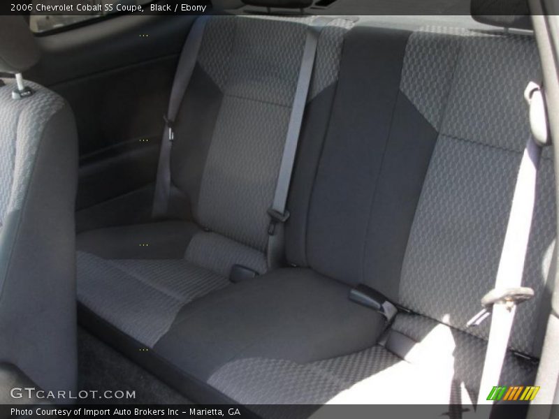  2006 Cobalt SS Coupe Ebony Interior