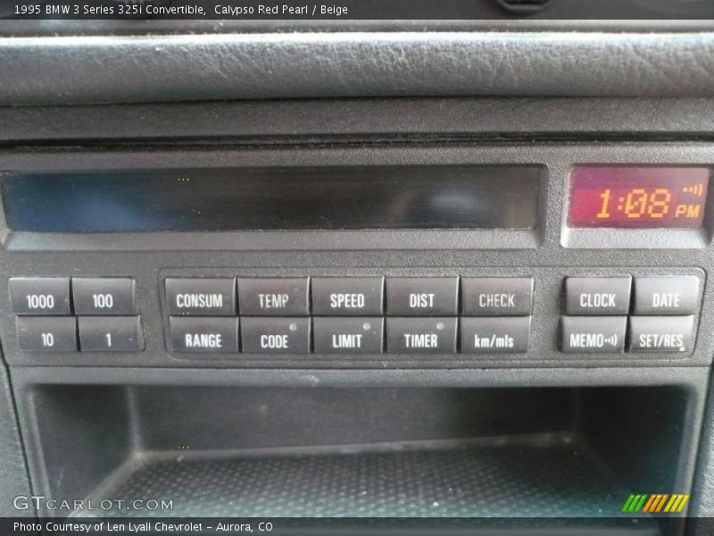 Controls of 1995 3 Series 325i Convertible