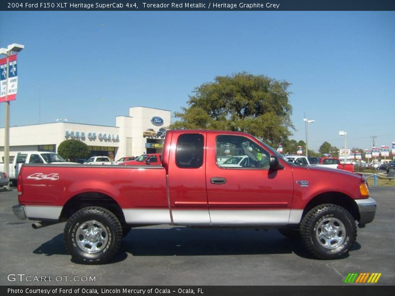 Toreador Red Metallic / Heritage Graphite Grey 2004 Ford F150 XLT Heritage SuperCab 4x4