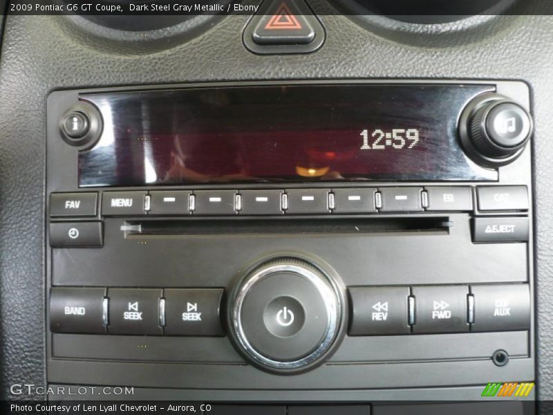 Controls of 2009 G6 GT Coupe