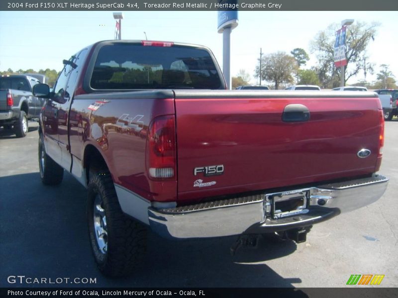 Toreador Red Metallic / Heritage Graphite Grey 2004 Ford F150 XLT Heritage SuperCab 4x4