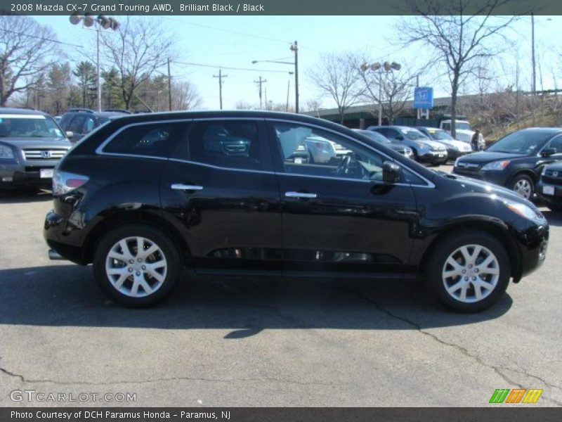 Brilliant Black / Black 2008 Mazda CX-7 Grand Touring AWD