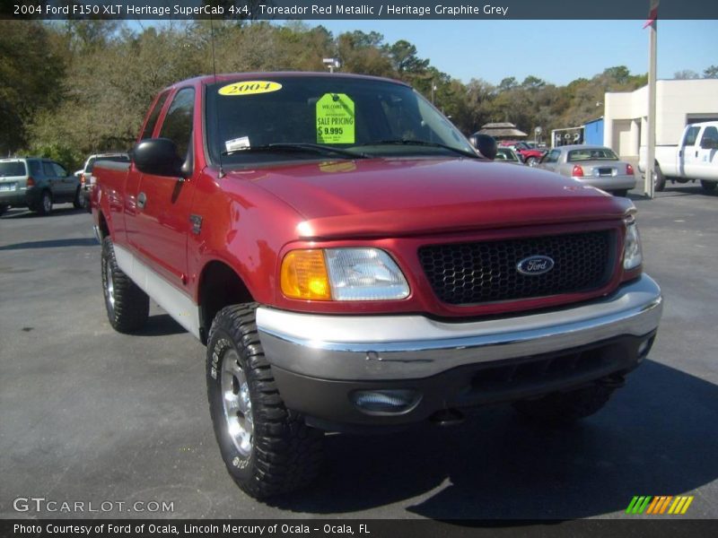 Toreador Red Metallic / Heritage Graphite Grey 2004 Ford F150 XLT Heritage SuperCab 4x4