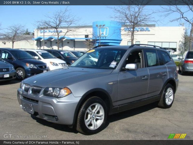 Silver Grey Metallic / Black 2006 BMW X3 3.0i