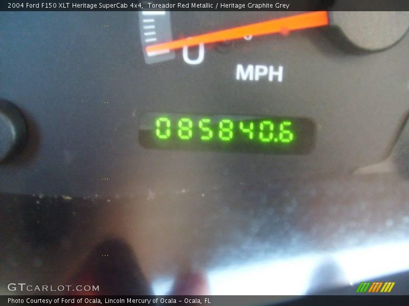 Toreador Red Metallic / Heritage Graphite Grey 2004 Ford F150 XLT Heritage SuperCab 4x4