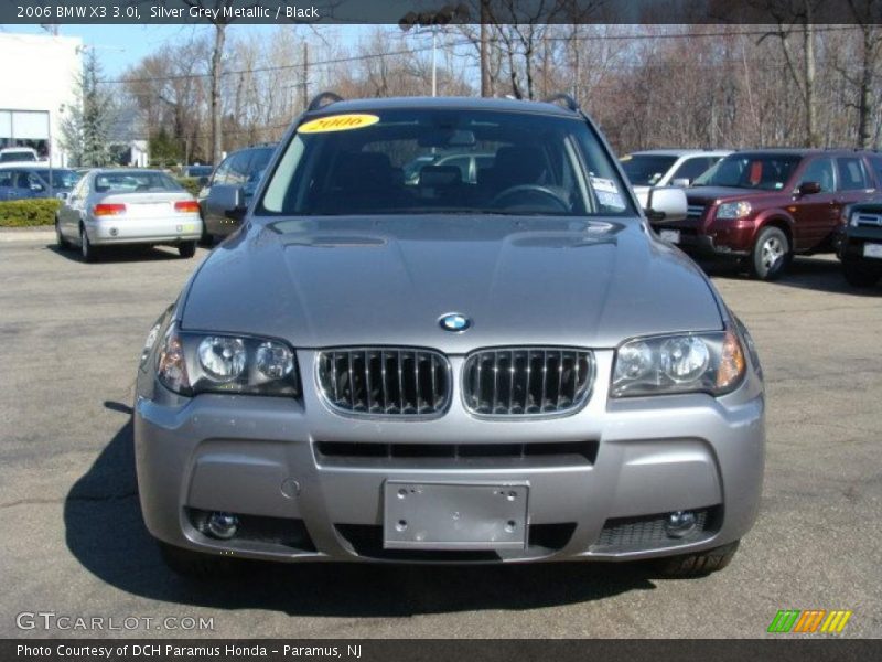 Silver Grey Metallic / Black 2006 BMW X3 3.0i