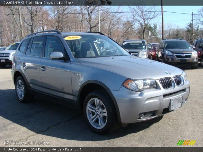 Silver Grey Metallic / Black 2006 BMW X3 3.0i