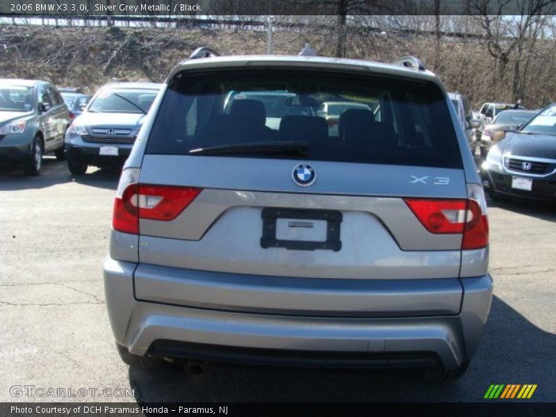 Silver Grey Metallic / Black 2006 BMW X3 3.0i