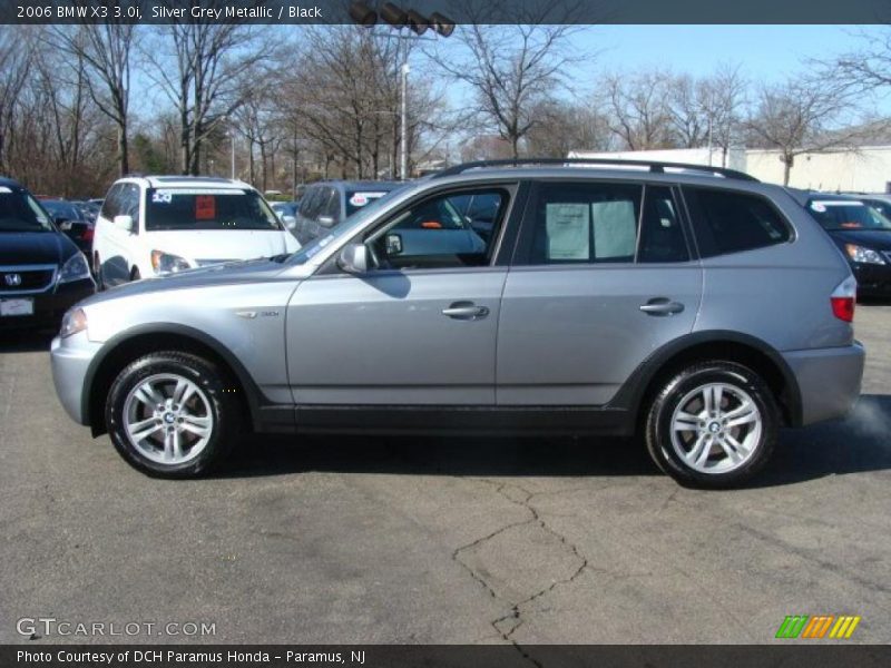 Silver Grey Metallic / Black 2006 BMW X3 3.0i