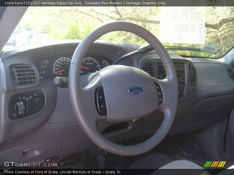 Toreador Red Metallic / Heritage Graphite Grey 2004 Ford F150 XLT Heritage SuperCab 4x4