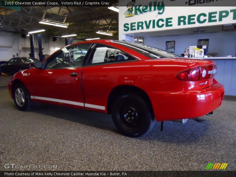 Victory Red / Graphite Gray 2003 Chevrolet Cavalier Coupe
