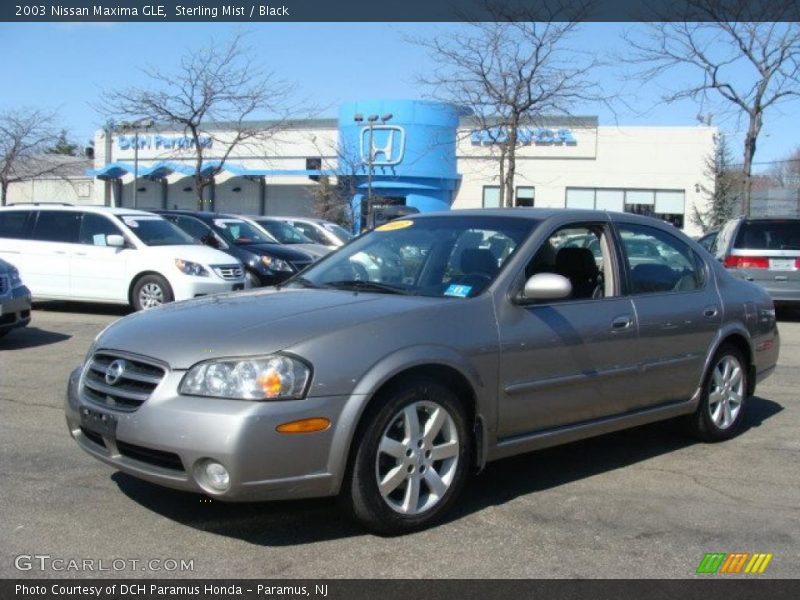 Sterling Mist / Black 2003 Nissan Maxima GLE