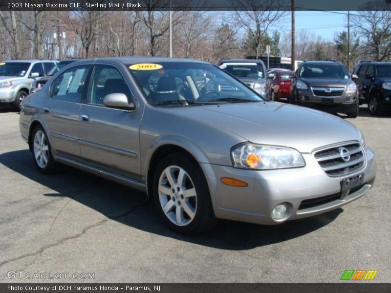 Sterling Mist / Black 2003 Nissan Maxima GLE