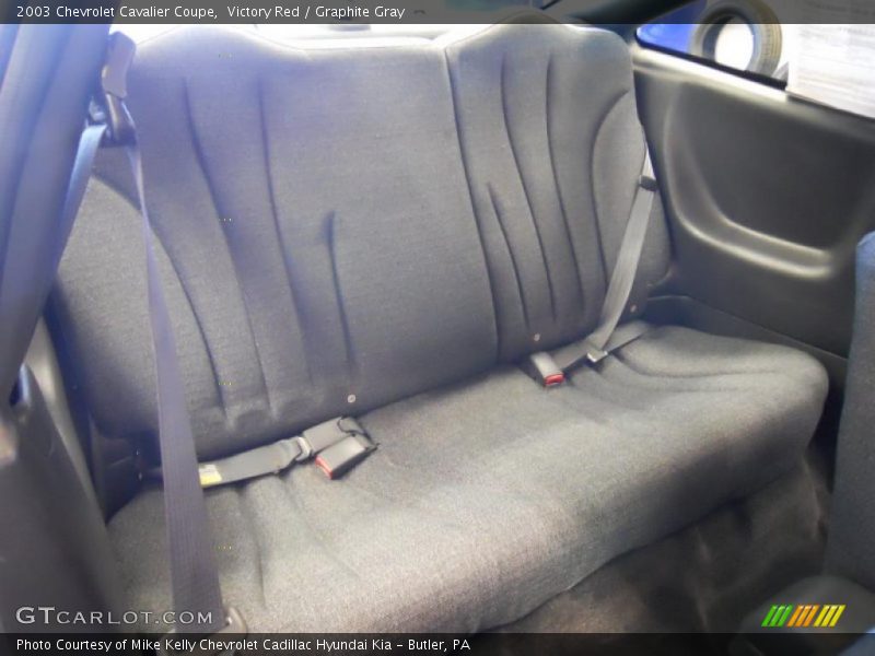 Victory Red / Graphite Gray 2003 Chevrolet Cavalier Coupe